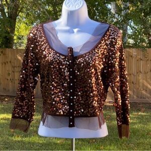 Take 50% OFF- Brilliant Fully Sequin Women’s Top, Size-M